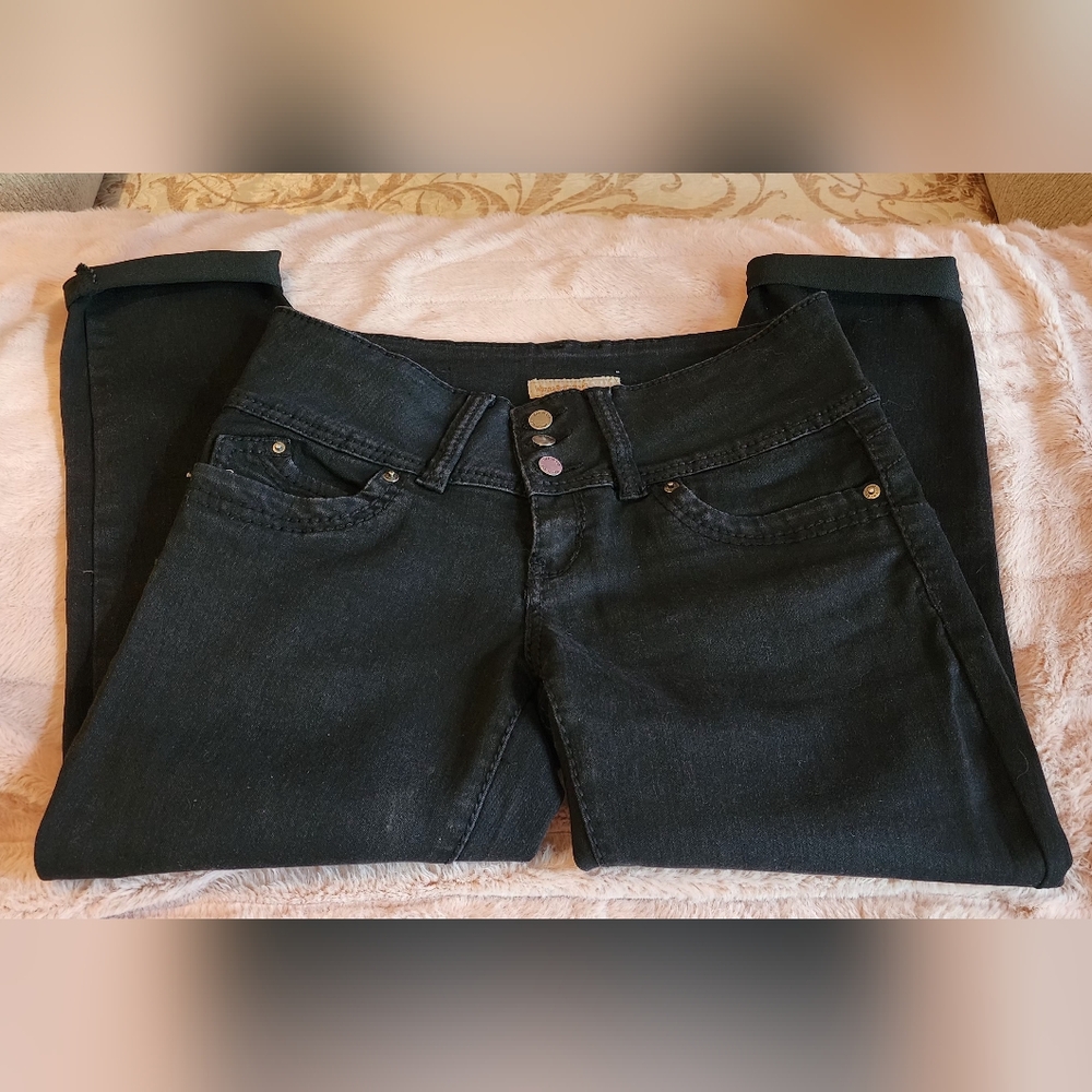 YMI Women's Black Skinny Ankle Jeans